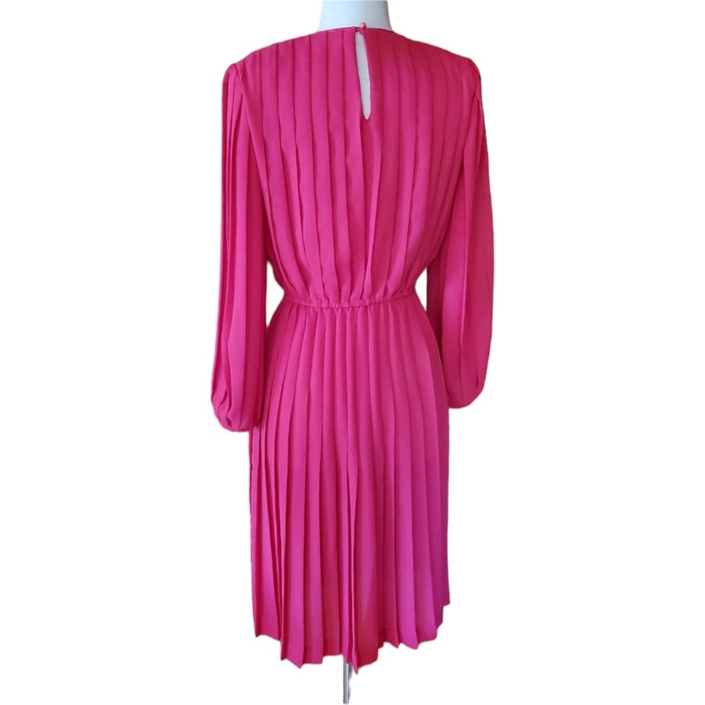 1980s Liz Petites Inc. Pleated Career Dress View 5